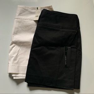 Set of 2 EXPRESS mini skirts black and white